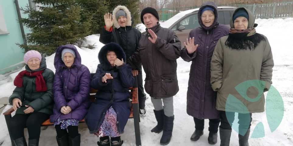 Дом престарелых г. Красноярск: Прогулки в доме престарелых в Красноярске (25.02.2023)